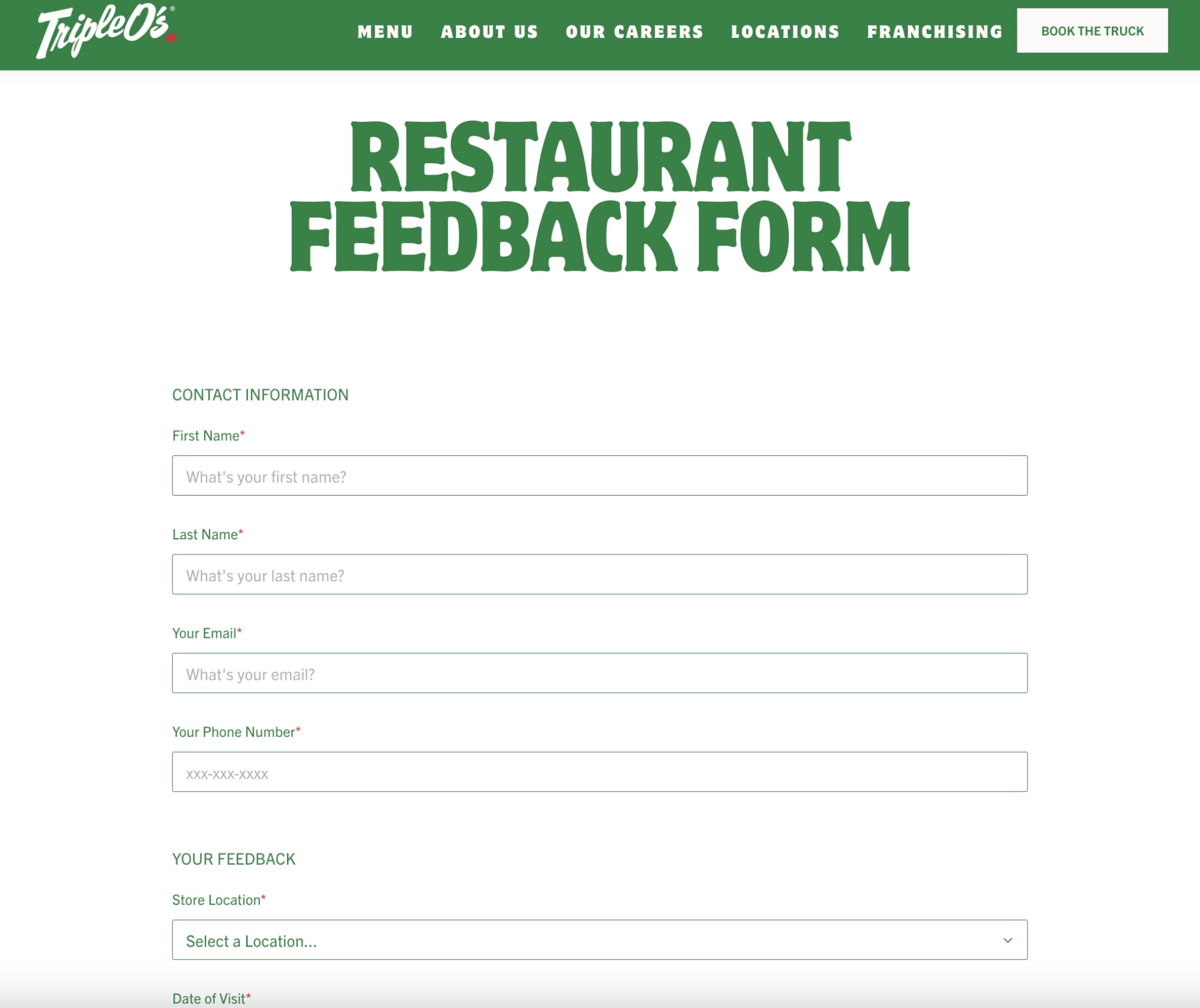 online-feedback-form